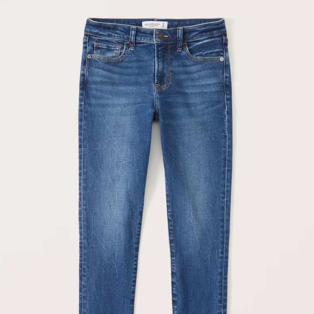 Abercrombie Mid Rise Super Skinny Ankle Jean